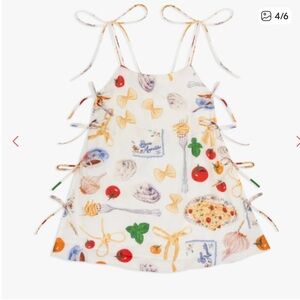 Lisa Says Gah Tata Buon Appetito Tie Mini Dress Size XS